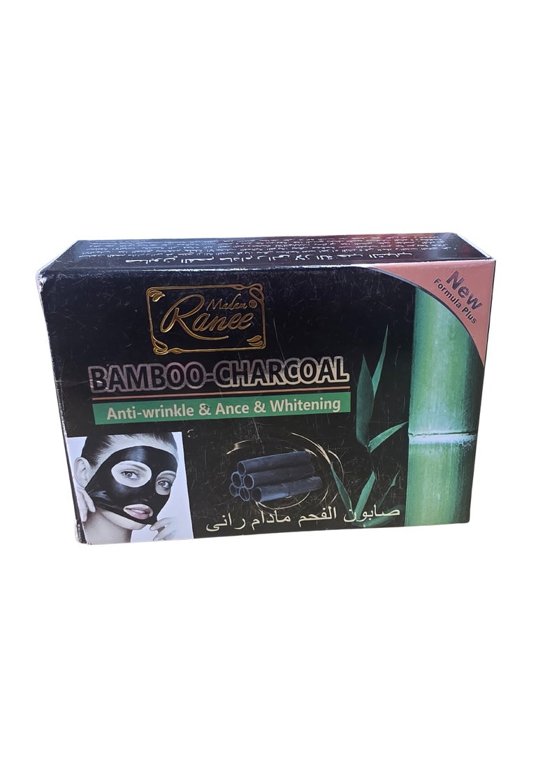 صابونة فحم الخيزران - منظف عميق ومنقي بتركيبة مضادة للتجاعيد وحب الشباب